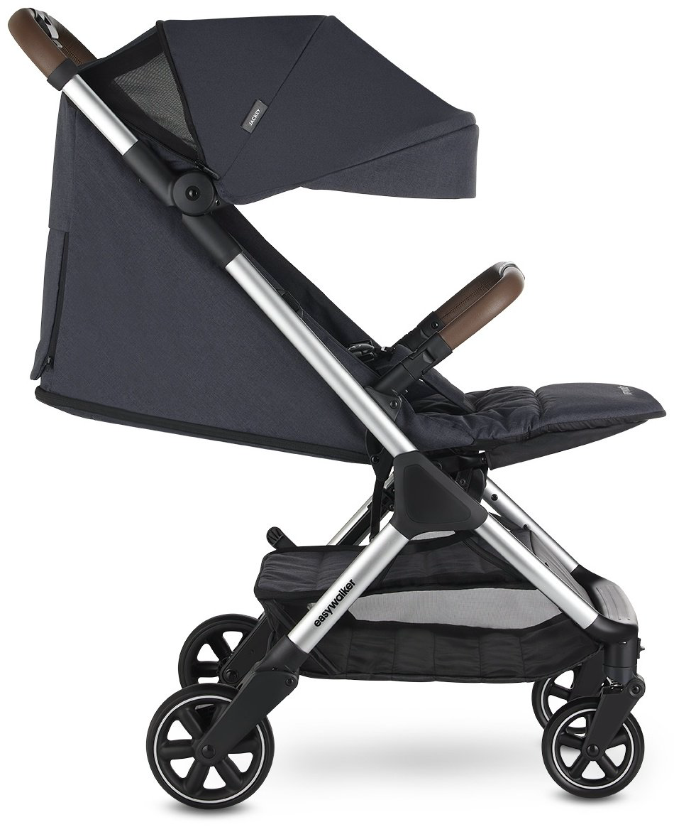 Коляска прогулочная Easywalker Jackey Full, черный, серебристый купить,NaN
