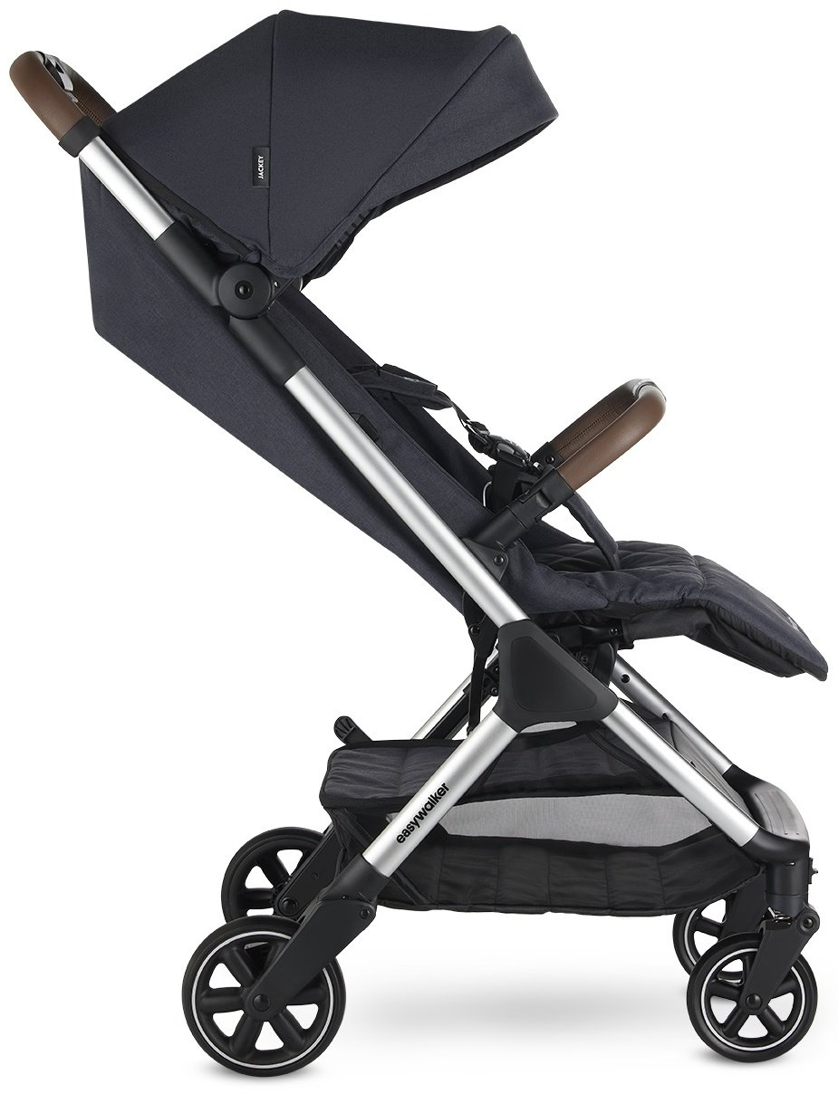 Коляска прогулочная Easywalker Jackey Full, черный, серебристый купить,NaN