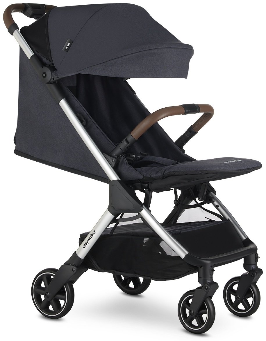 Коляска прогулочная Easywalker Jackey Full, черный, серебристый купить,NaN