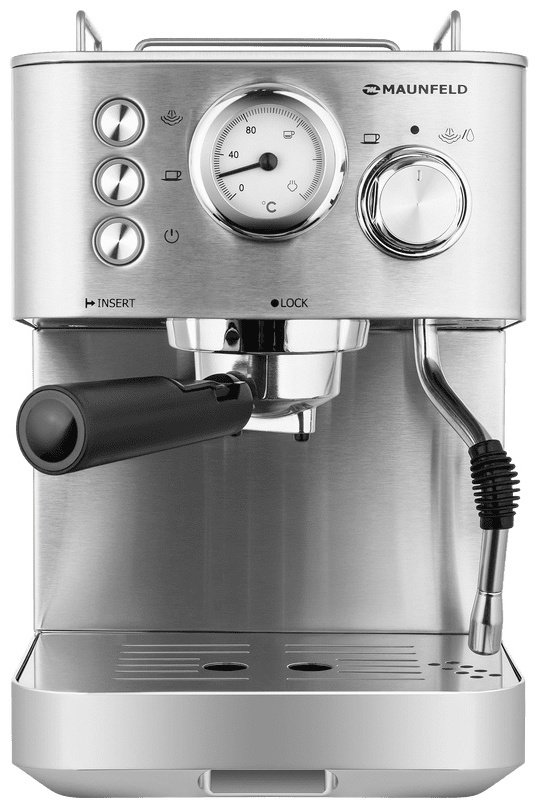 Кофемашина MAUNFELD MF-721S PRO стальной купить,0