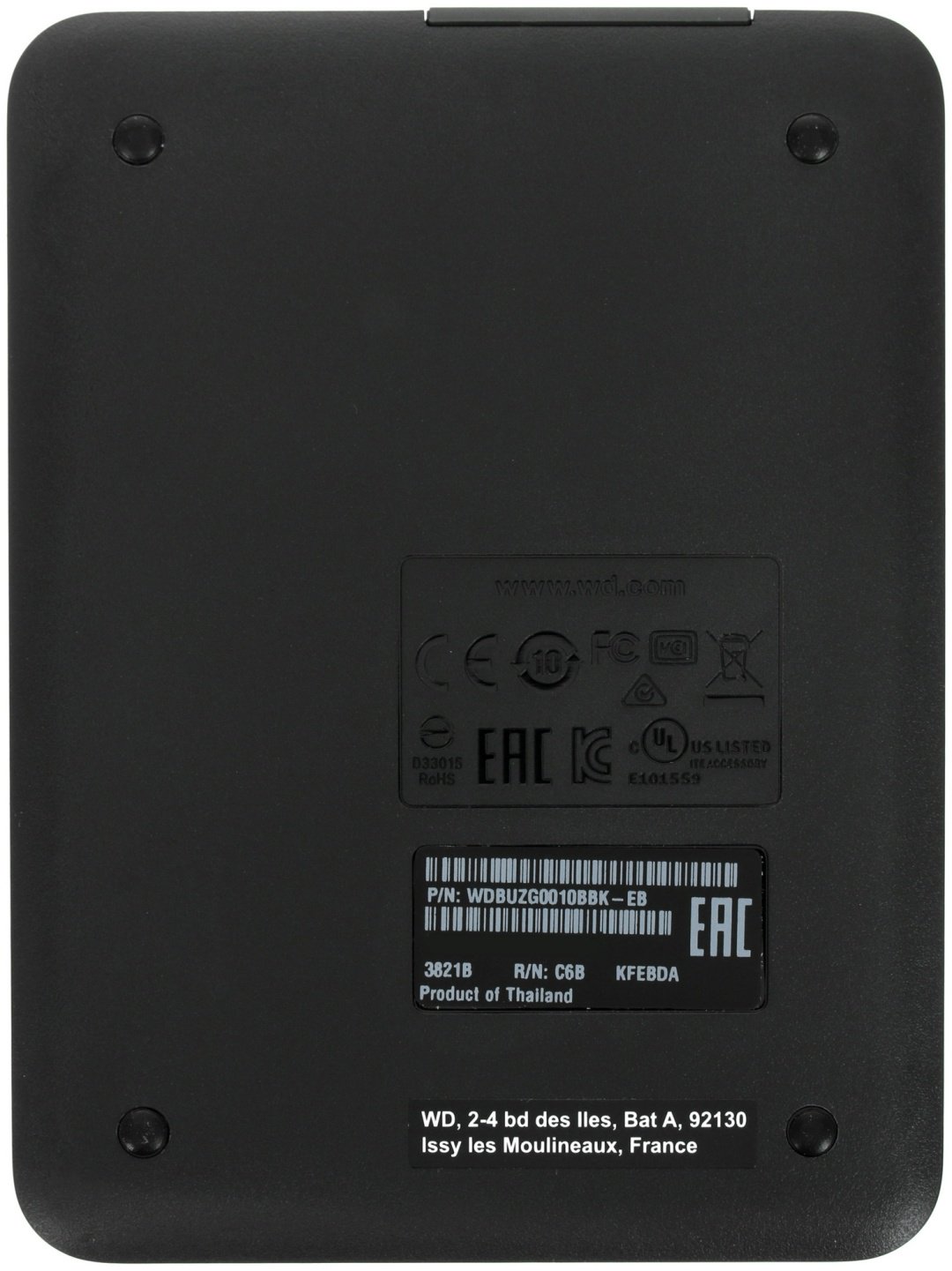 Внешний накопитель Western Digital WDBUZG0010BBK-WESN 1000 ГБ купить,0