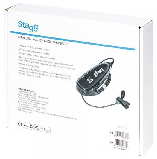 Микрофон Stagg SUW 12L черный купить,NaN