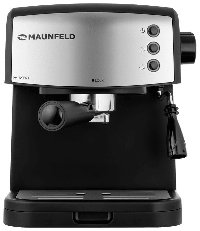 Кофемашина MAUNFELD MF-734BK черный, серый - ForteMarket Кофемашина MAUNFELD MF-734BK черный, серый купить,0
