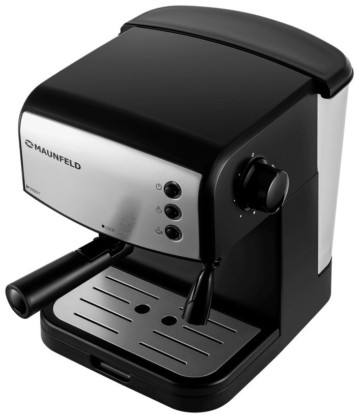 Кофемашина MAUNFELD MF-734BK черный, серый - ForteMarket Кофемашина MAUNFELD MF-734BK черный, серый купить,0