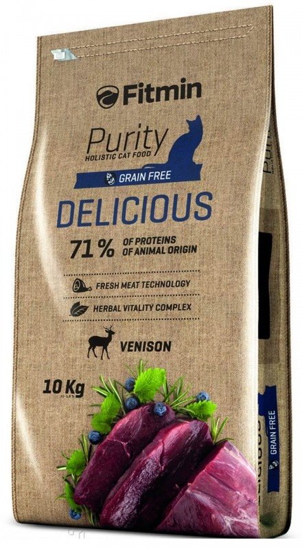 Корм Fitmin Purity Delicious для привередливых оленина 10 кг