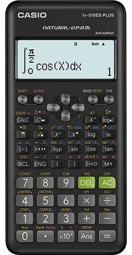 CASIO FX-570ESPLUS-2WETD, 12-разрядный, черный