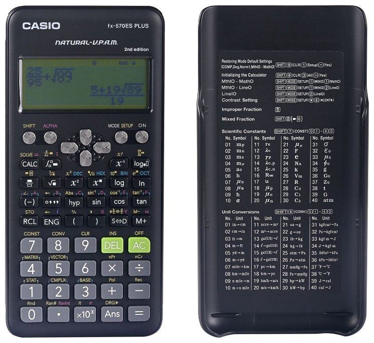 CASIO FX-570ESPLUS-2WETD, 12-разрядный, черный купить,NaN