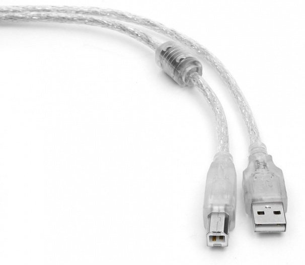 Cablexpert CCF-USB2-AMBM-TR-15 USB - USB Type-B 4.5 м прозрачный
