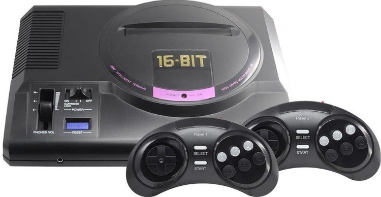 Игровая приставка Sega Retro Genesis HD Ultra 225 игр ZD-06b черная