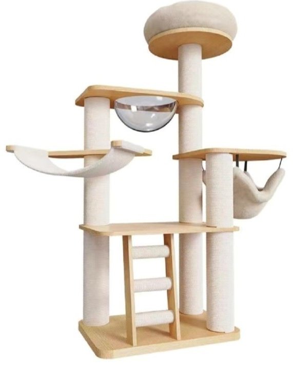 Игровой комплекс Cat House 500 бежевый