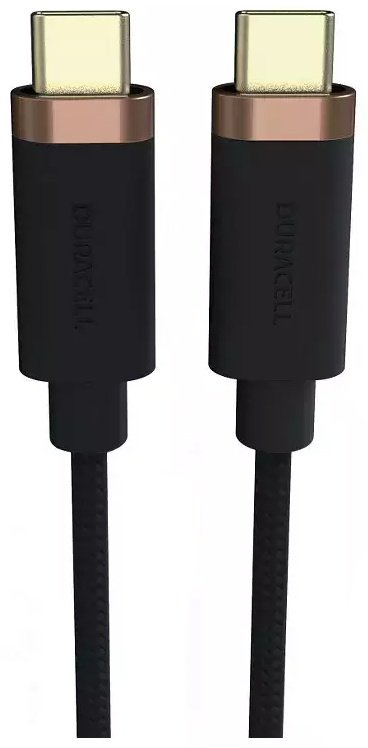 Кабель Duracell USB TypeC (M), 1 м, черный
