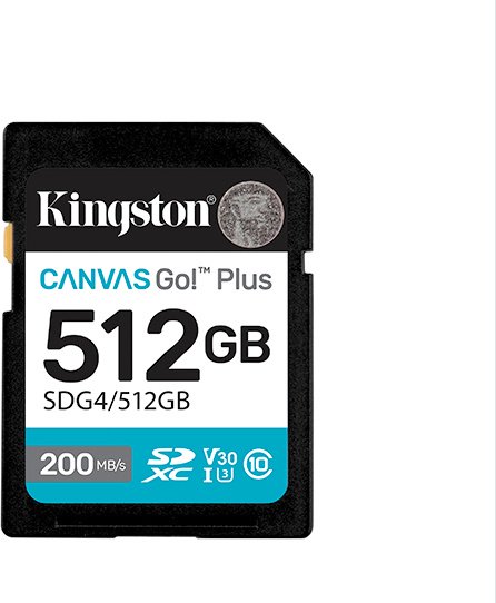 Карта памяти Kingston Secure Digital XC SDG4/512GB 512 Гб