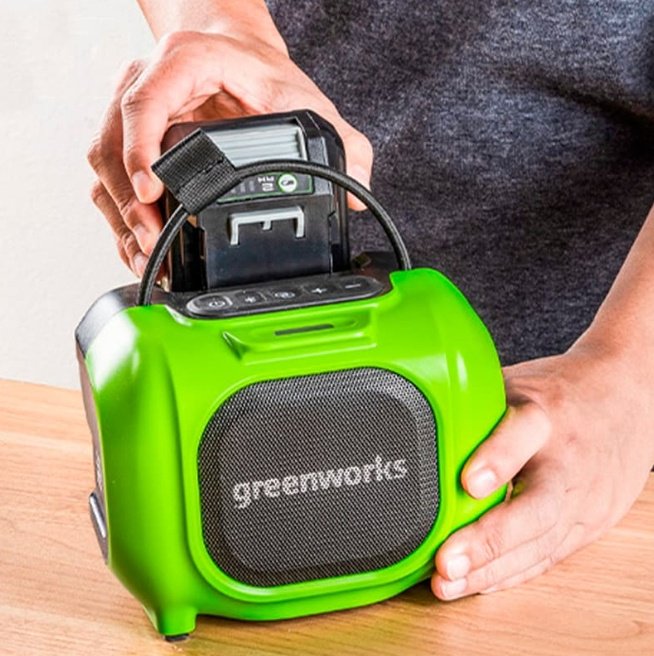 Портативная колонка Greenworks GPT-MNBS зеленый - ForteMarket Портативная колонка Greenworks GPT-MNBS зеленый купить,0