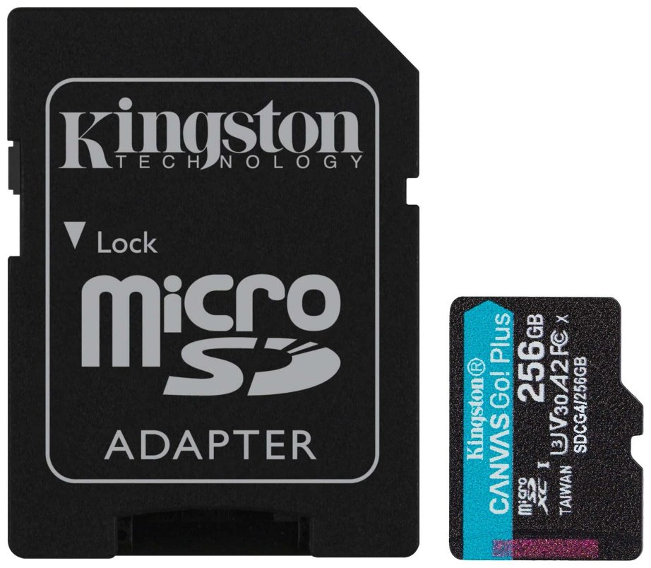 Карта памяти Kingston microSDXC Canvas Go! Plus (SDCG4/256GB) 256 Гб купить,0