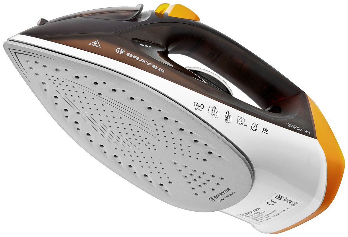 Утюг BRAYER 4003BR коричневый купить,NaN