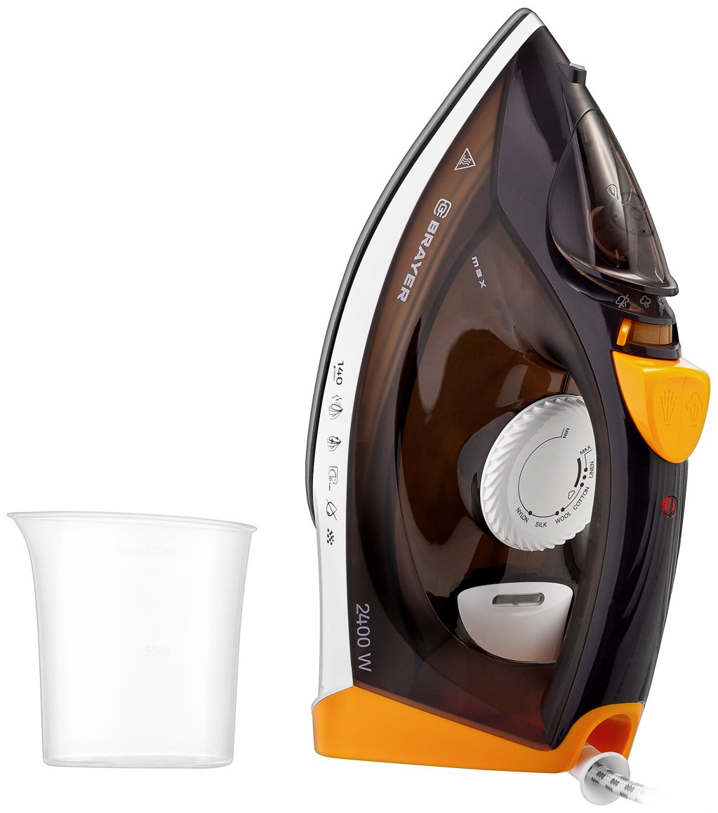 Утюг BRAYER 4003BR коричневый купить,NaN