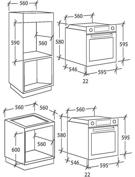 Духовой шкаф Candy FCS100N/E1 черный - ForteMarket Духовой шкаф Candy FCS100N/E1 черный купить,0