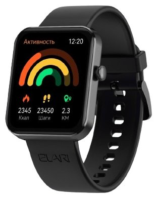 Смарт-часы Elari Watch Lite черный - ForteMarket Смарт-часы Elari Watch Lite черный купить,13990