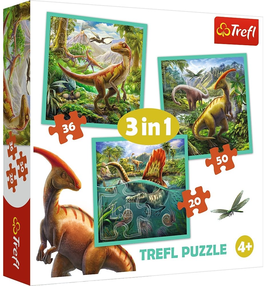 Пазл Trefl Необыкновенный мир динозавров 34837