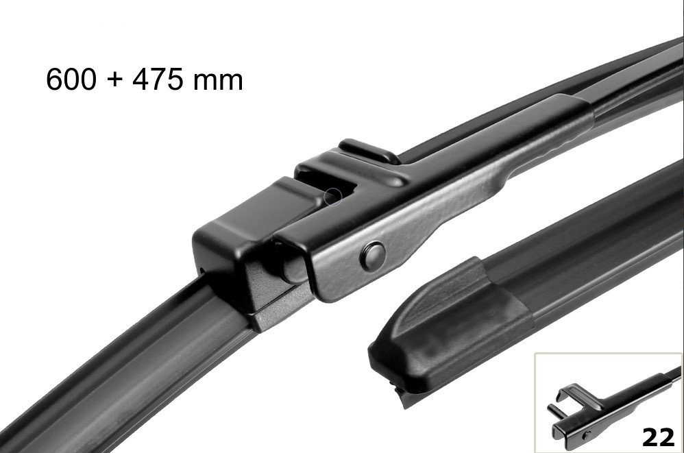 Щетка бескаркасная PATRON 600-FS 600 мм, 2 шт купить,NaN
