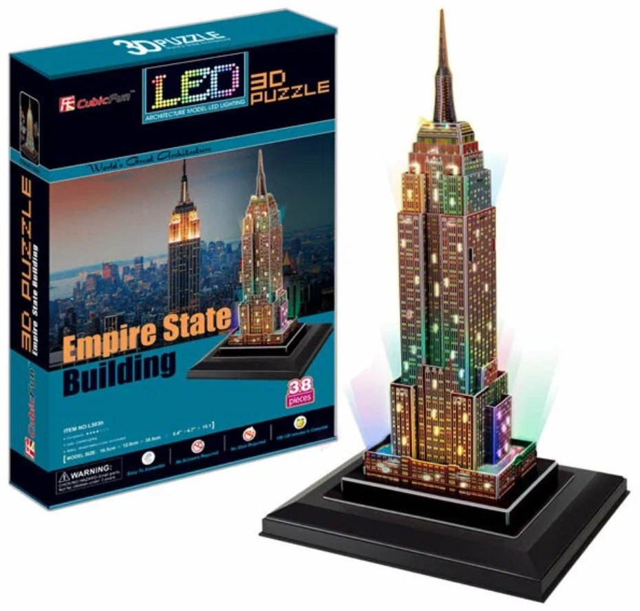 Пазл Cubic Fun L503H 3D 38 деталей