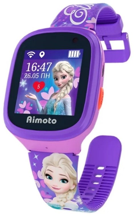 Смарт-часы Aimoto Disney Эльза фиолетовый-черный купить,0