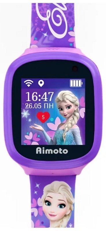 Смарт-часы Aimoto Disney Эльза фиолетовый-черный купить,0