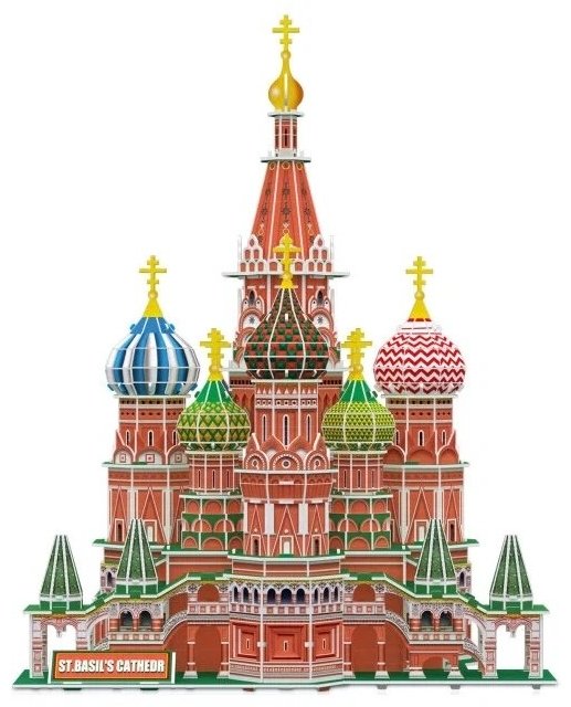 Пазл Cubic Fun Собор Василия Блаженного CF DS0999H 224 деталей - ForteMarket Пазл Cubic Fun Собор Василия Блаженного CF DS0999H 224 деталей купить,0