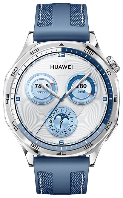 Смарт-часы Huawei Watch GT 5 46 мм серебристый-синий - ForteMarket Смарт-часы Huawei Watch GT 5 46 мм серебристый-синий купить,112490