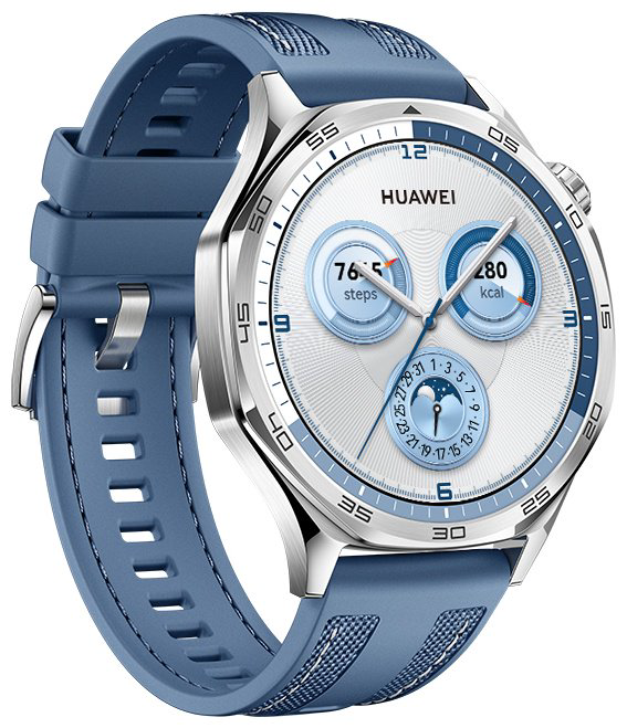 Смарт-часы Huawei Watch GT 5 46 мм серебристый-синий - ForteMarket Смарт-часы Huawei Watch GT 5 46 мм серебристый-синий купить,112490