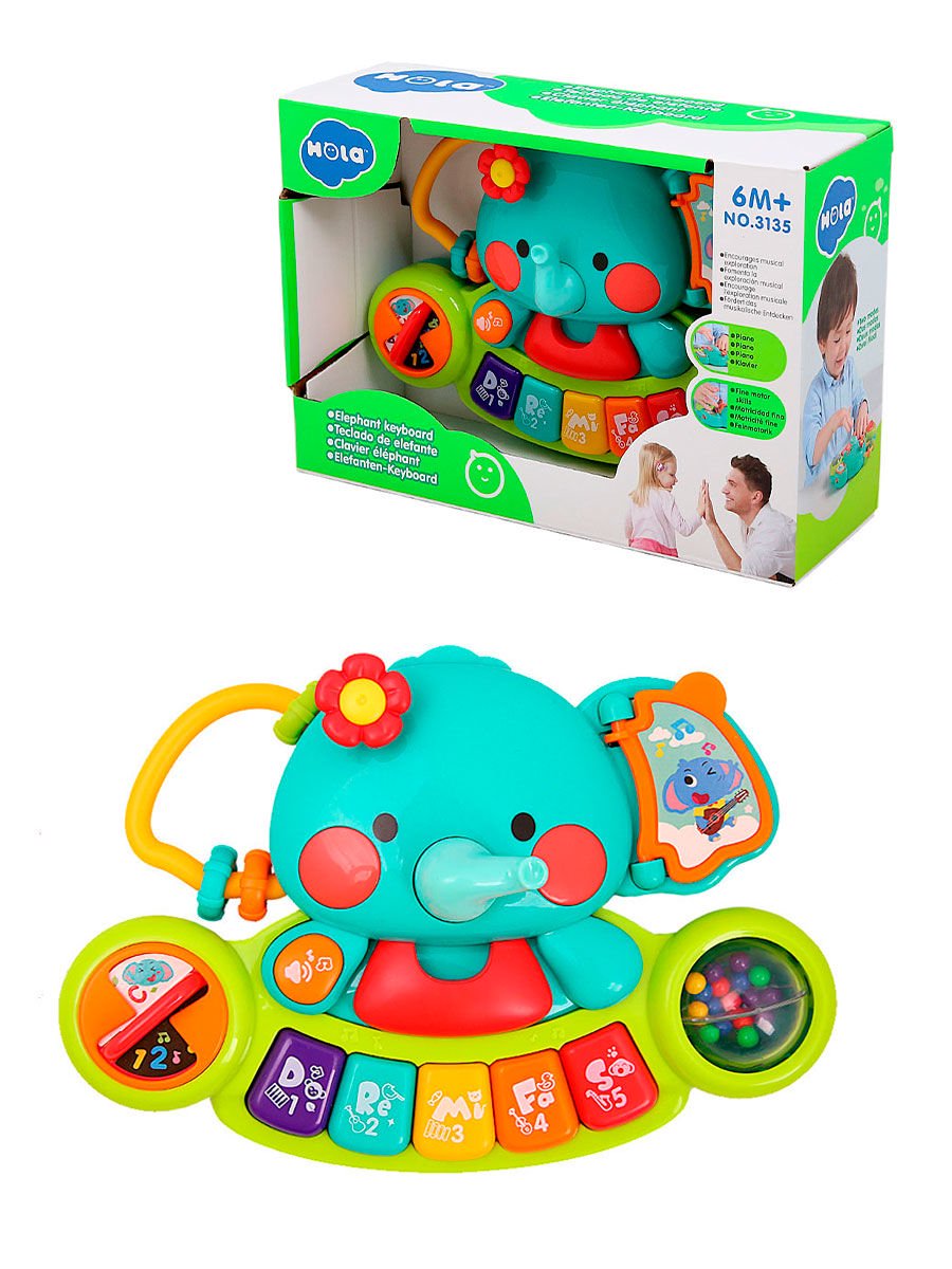 Игрушка развивающая Hola Музыкальный Слоненок купить,NaN