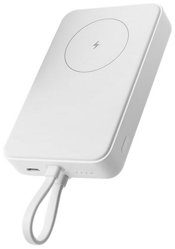 Внешний аккумулятор Xiaomi 33W Magnetic Power Bank 10000mAh (Integrated Cable) White 10000 мАч белый