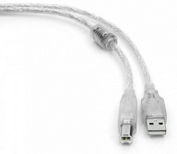 Cablexpert CCF-USB2-AMBM-TR-15 USB - USB Type-B 4.5 м прозрачный