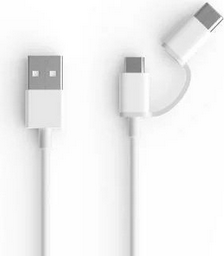 Кабель Xiaomi USB 2.0 (M), USB TypeC (M), micro-USB 2.0 (M), 1 м, белый