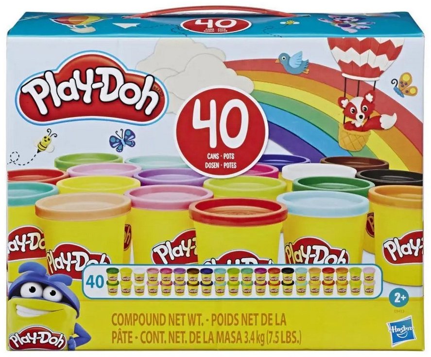 Play-Doh 40 Cans E9413 масса для лепки количество цветов: 40 шт