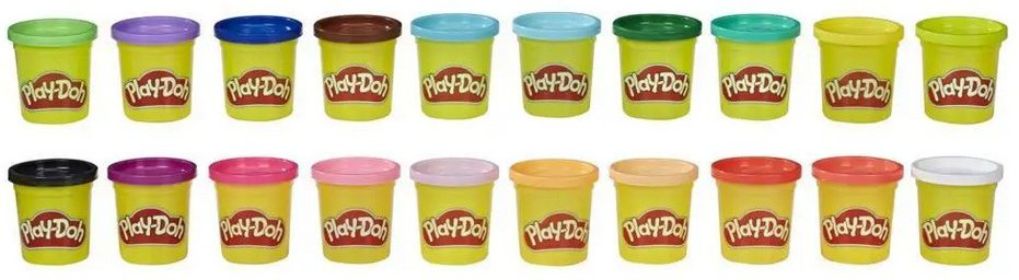 Play-Doh 40 Cans E9413 масса для лепки количество цветов: 40 шт
