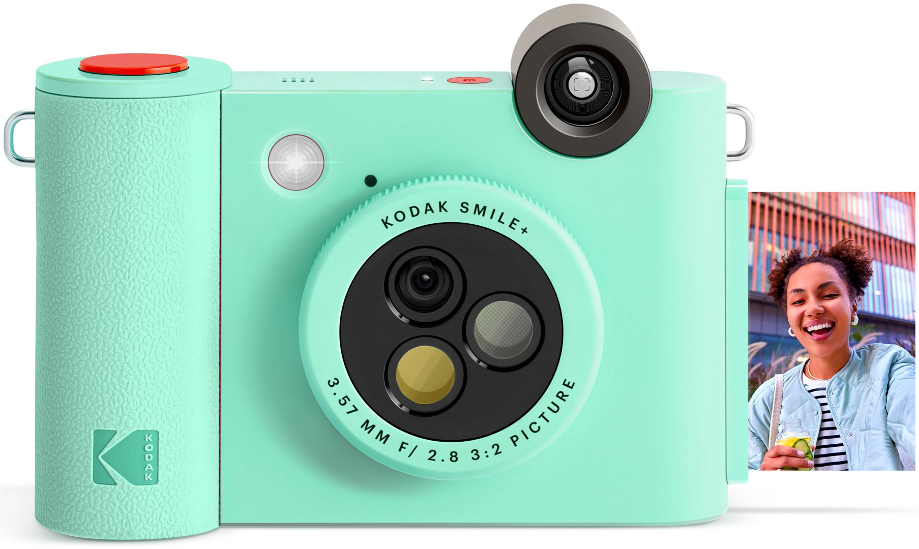 Фотокамера моментальной печати Kodak Smile+ зеленый купить,65490