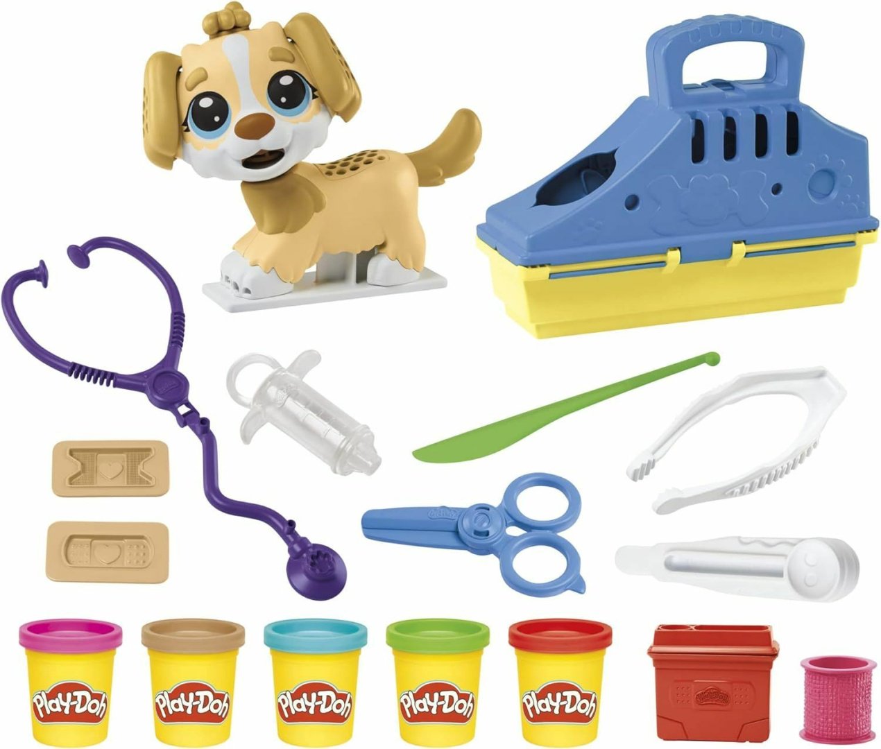 Play-Doh Ветеринар F3639 масса для лепки количество цветов: 5 шт