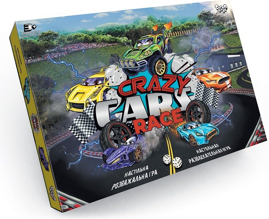 Настольная игра Danko Toys Crazy Cars Race DT-G94R