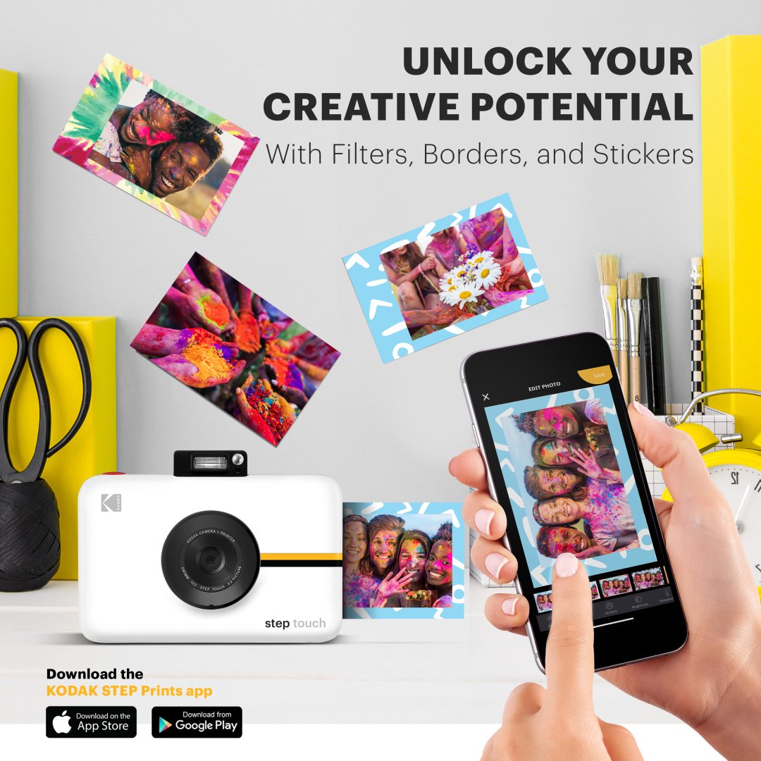 Фотокамера моментальной печати Kodak Step Touch белый - ForteMarket Фотокамера моментальной печати Kodak Step Touch белый купить,0