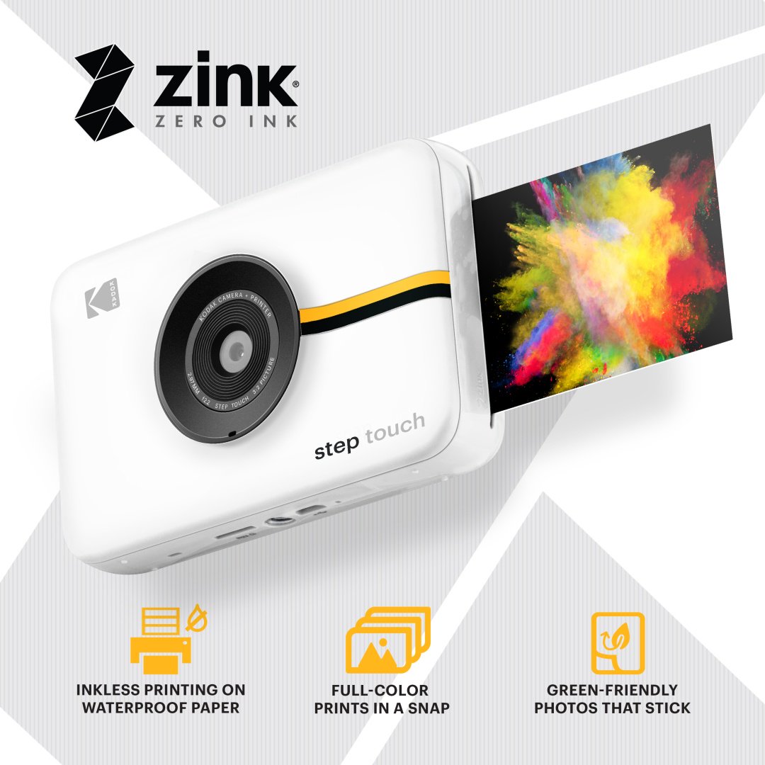 Фотокамера моментальной печати Kodak Step Touch белый - ForteMarket Фотокамера моментальной печати Kodak Step Touch белый купить,0