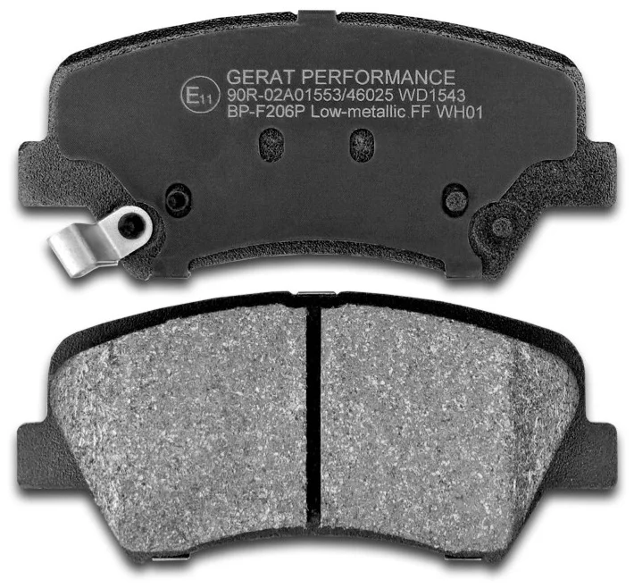 Колодки передние Gerat BP-F206P 4шт купить,22065