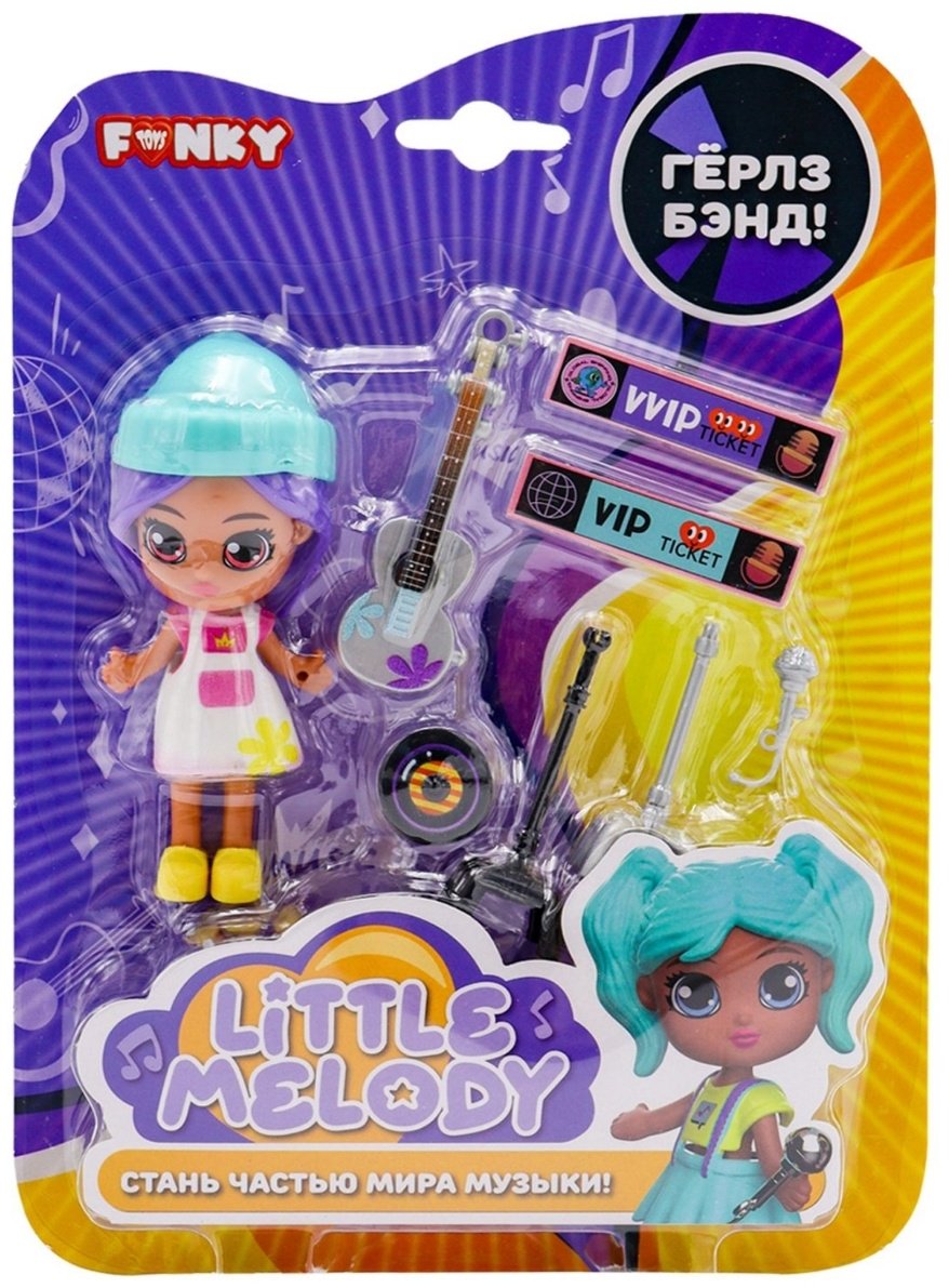 Кукла коллекционная Funky Toys Герлз Бэнд 8 см