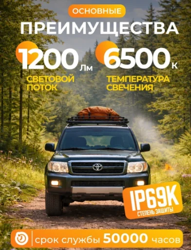 Светодиодная фара AURORA ALO-E-2-E12KR 12 Вт прямоугольная