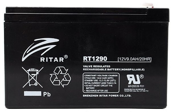 Аккумулятор Ritar Power RT1290 черный
