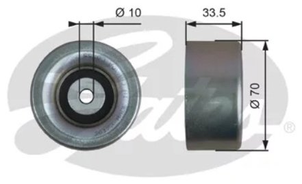 Gates ролик обводной T36173