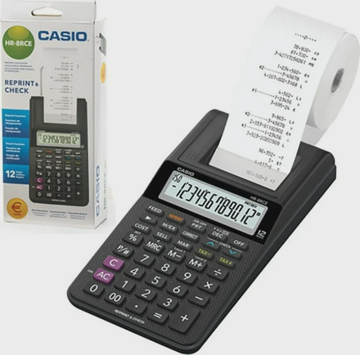 Калькулятор Casio HR-8RCE-BK-W-EC Black