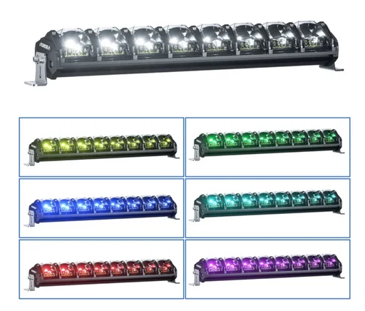 Светодиодная фара AURORA ALO-N-30-V2-RGB 372 Вт прямоугольная