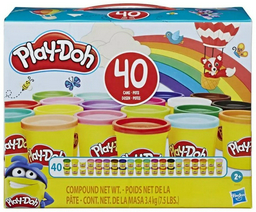 Play-Doh 40 Cans E9413 масса для лепки количество цветов: 40 шт