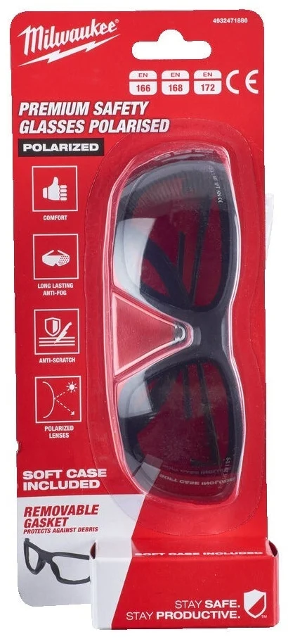 Очки защитные Milwaukee	4932471886 черные купить,NaN